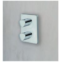 Façade douche externe laiton Thermostatique 2 sorties CHROME PROFILO - CRISTINA ONDYNA XF75251