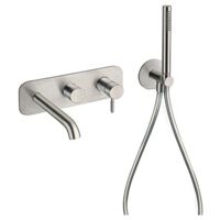 MITIGEUR IX INOX 316 BAIN DOUCHE MURAL 2 SORTIES AVEC DOUCHETTE - CRISTINA ONDYNA IX10228