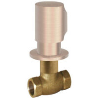 Robinet d’arrêt encastréRaccord fileté femelle : 3/4". Or Rose Mat 24K - TRES 06151101OPM