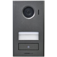 Aiphone – Platine de rue JVDV pour portier vidéo – Caméra couleur 70°/90° – IP54 – Aluminium moulé – Installation saillie – 130442