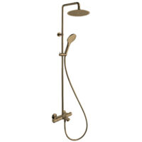 Colonne bain douche theta pomme sandwich 25 or rose brosse - CRISTINA ONDYNA TE18034P