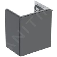 Meuble sous lave-mains 38 Geberit iCon 1 porte charnières à gauche Gris velouté - GEBERIT 502.301.JK.1