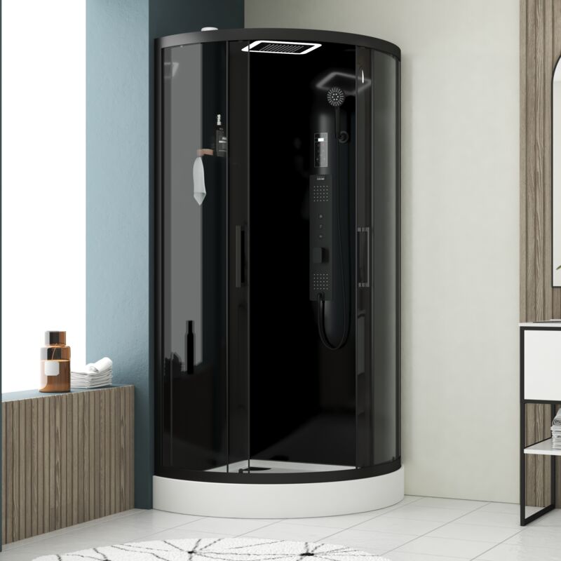 Cabine De Douche Circulaire Forte Sharp - PVC, 1 Ouverture Latérale, Hauteur 185 Cm