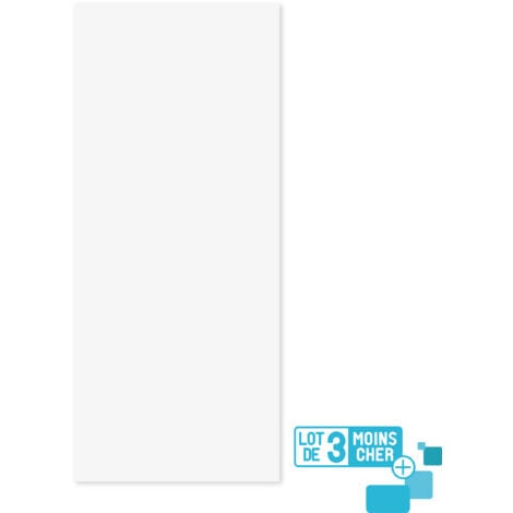 lot de 3 panneaux muraux pour salle de bains en aluminium blanc - 90x210cm - wall'it