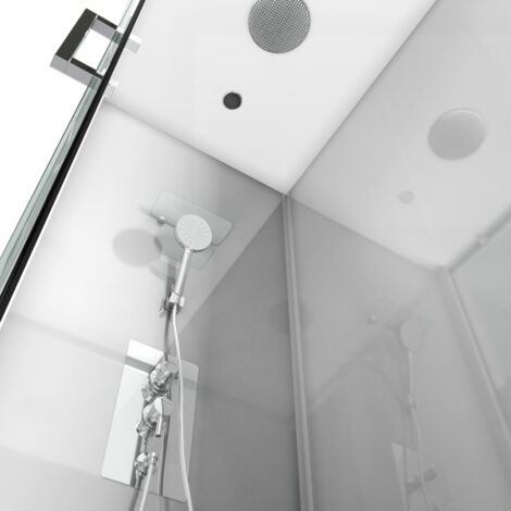 Cabine de douche rectangle 110x80x215cm - SILVERY STRIPE RECTANGLE