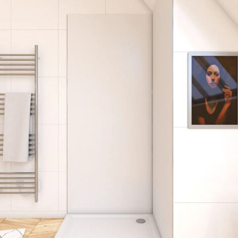 panneau mural finition aluminium blanc 100 x 210 cm - wall'it blanc