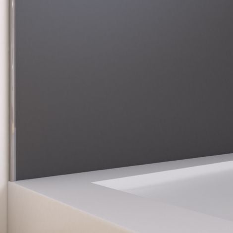 panneau mural finition aluminium gris 120 x 210 cm - wall'it gris
