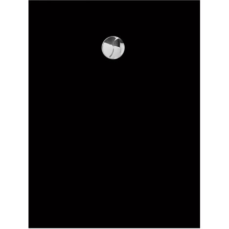 Allibert Receveur de douche KARBON 120x90 noir mat Recoupable antidérapant (1/3)
