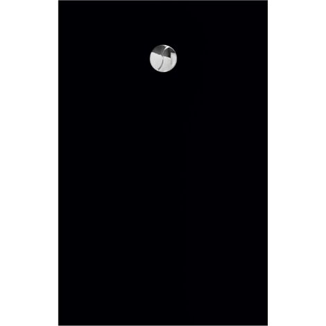 Allibert Receveur de douche KARBON 140x90 noir mat Recoupable antidérapant (1/3)