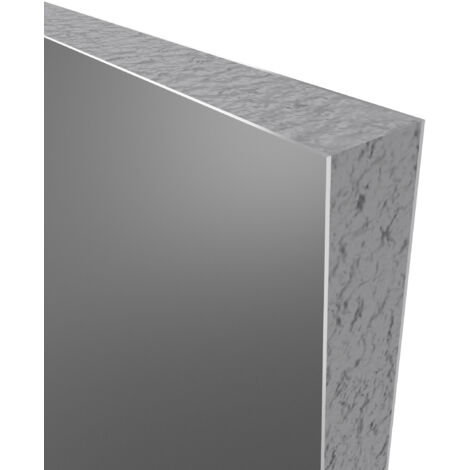 LOT de 2 Panneaux Muraux Aluminium GRIS 90+120x210 cm avec Profilés NOIR MAT - WALL'IT