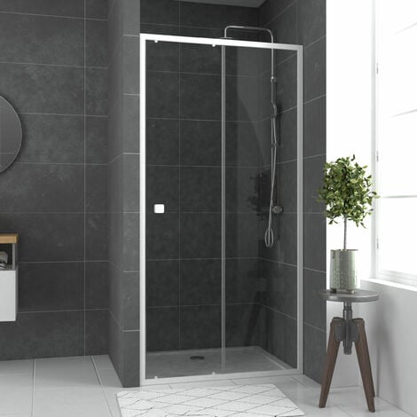 montage sans silicone parois 80x192 cm 4060991048968 profil/é aspect chrom/é verre d/écor d/époli light portes de douche battantes Schulte acc/ès d/’angle