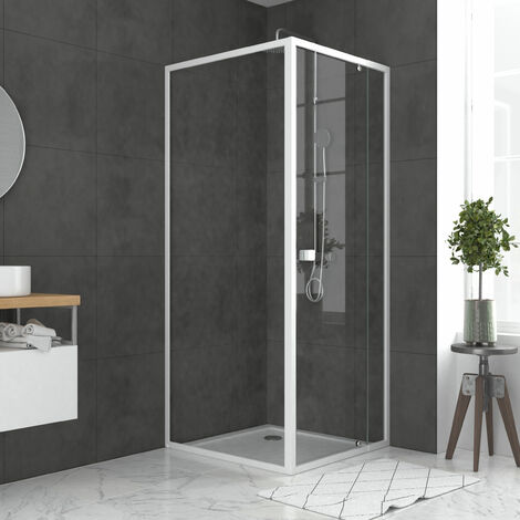 Porte de douche pivotante Sunny 80, 90 cm,en niche ou avec paroi