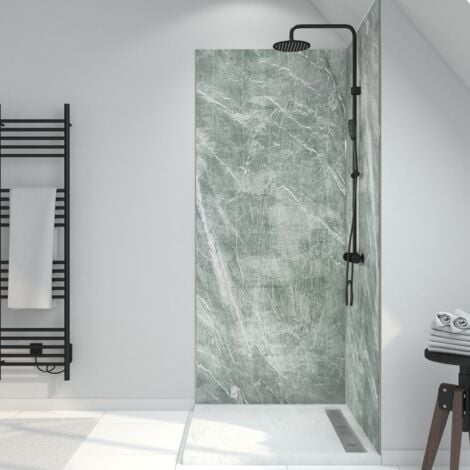 panneau mural pierre finition artic green 90 x 210 cm - stone'it artic green