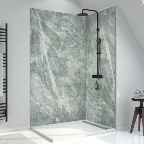 panneau mural pierre finition artic green 120 x 210 cm - stone'it artic green