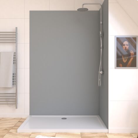 Panneau Mural Finition Aluminium Gris Clair Silver 120 x 210 cm - WALL'IT SILVER
