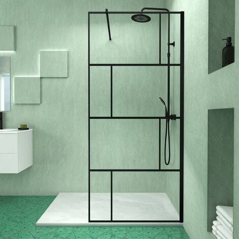 Douche italienne moderne avec receveur de douche – Choix de tailles - Nox