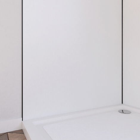 LOT de 5 Panneaux Muraux pour salle de bains en Aluminium Gris - 120x210cm  - WALL'IT - Aurlane