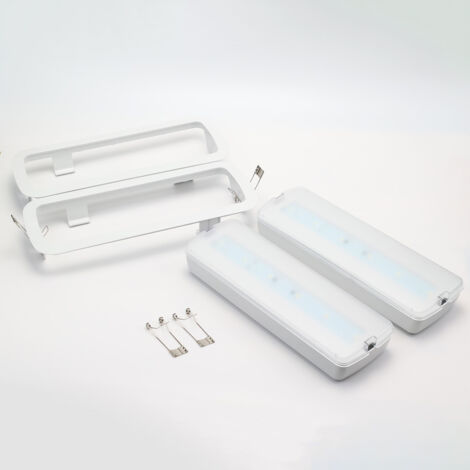 ALPINALUZ Pack de 2 Luz de Emergencia LED 3W