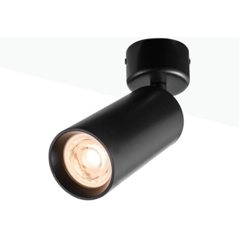 ALPINALUZ Aplique de Pared y Techo Foco Aluminio Casquillo GU10 Orientable 360º Blanco