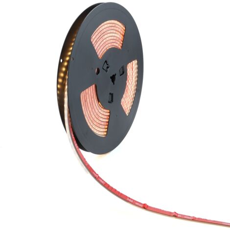 ALPINALUZ TIRA LED 220V-90W-18W/m-Ancho12mm-120LEDs SMD2835/metro-Silicona IP67-Corte cada 10cm-5 metros-115lm/W blanco neutro 4000k