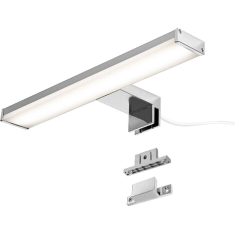 Aplique pared LED baño 8W 30 cm cromado IP44
