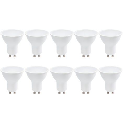 Pack 10 bombillas LED GU10 7W 6000K (1/5)