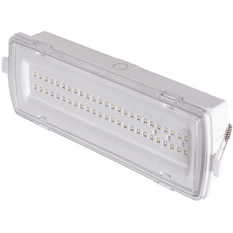 Luz emergencia LED estanca 4W IP54 3h interior/exterior