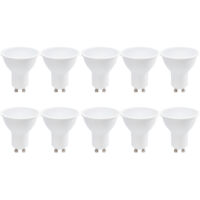 Pack 10 bombillas LED GU10 7W 4000K