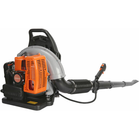 Flasidu – Souffleur thermique à dos 2 temps – Moteur à essence 3 ch – Débit d'air 665 pi3/min – Ergonomique pour nettoyage extérieur