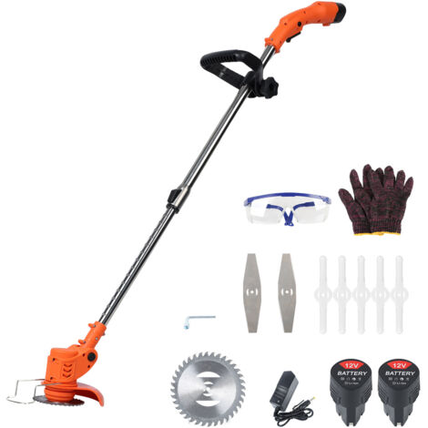 FLASIDU Tondeuse à gazon électrique , 450 W, 18 000 tr/min, 2 000 mAh, orange. (1/5)