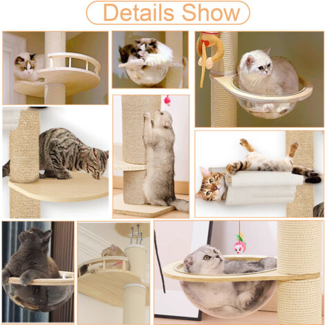 Griffoir Pour Chat Avec Jouet - Sisal Robuste - Protection Meubles - Arbre à Chat Intérieur - 11