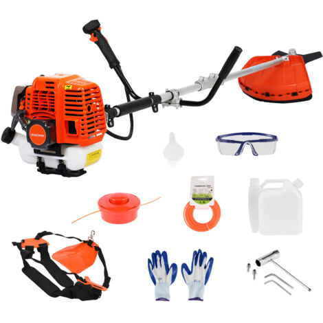 Débroussailleuse à essence, coupe-bordures/coupe-bordures 2 en 1, 52 cm3, moteur 2 temps, 2,2 kW, 8 500 tr/min, rouge. (1/5)