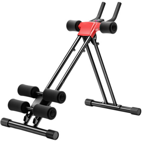 Appareil de fitness abdominal pliable, appareil abdominal paresseux, réglable en 5 positions, pesant 150 kg, avec écran LCD. (1/5)