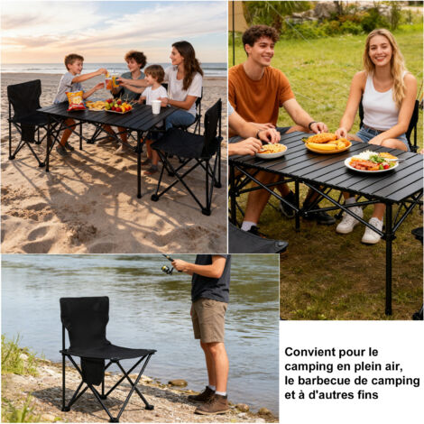 Chaise Pliante Ultra-légère Pour Camping, Randonnée, Pique-nique - Portative Et Compacte - Supporte Jusqu'à 150 Kg