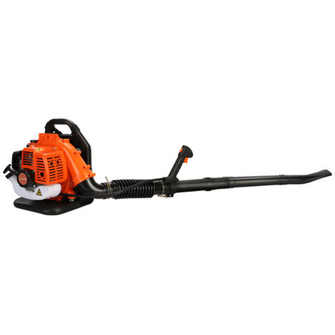 FLASIDU - Souffleur thermique - Souffleur à essence dorsal - 52 cm³ - débit d'air 930 m³/h - orange