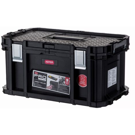 Cassetta Attrezzi Keter Connect Cantilever - Doppio Scomparto, Organizer Rimovibile