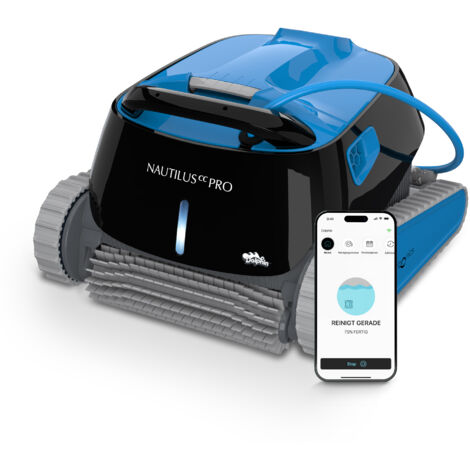 Dolphin Nautilus CC Pro Robot nettoyeur électrique avec fil pour Piscine hors-sol jusqu'à 15 m - Nettoyage fond, parois et ligne d'eau - Connectivité avec app