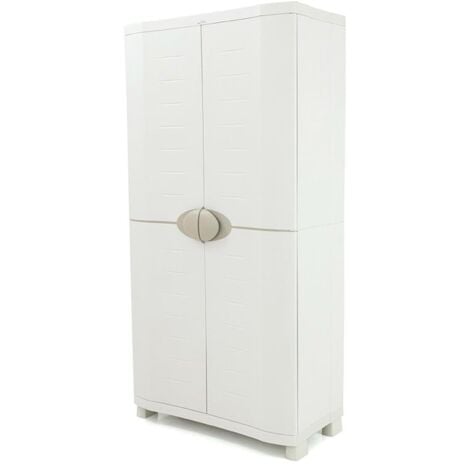 Armario Escobero 90 cm Space Saver Plastiken Beige
