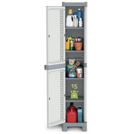 Armario de resina WaveBase 1 puerta 2350R 35x43,8x181,8 cm