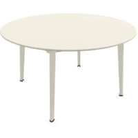 Plus4 Tavolo Allungabile Tondo 6+4 Posti Bianco Raggrinzato 9002