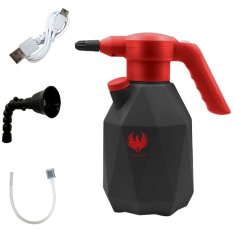 Phoenix – Pulvérisateur électrique 2L – Batterie rechargeable 3h – 2 buses interchangeables – ABS/HDPE léger et durable – Pour jardinage et nettoyage