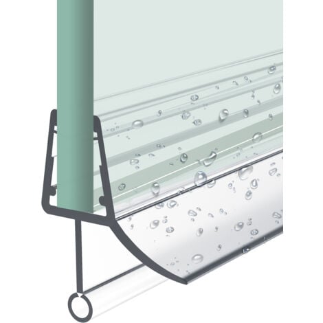 Heilmetz Junta de Ducha(L:60cm) Goma Junta de Estanqueidad para Cristal de 4-6 mm de Mampara de Ducha-Type.2