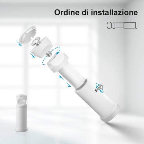 4 Tappi Per Radiatore In Plastica Bianca M30x1.5, Per Riscaldamento A Pavimento E Radiatori - Foto 3