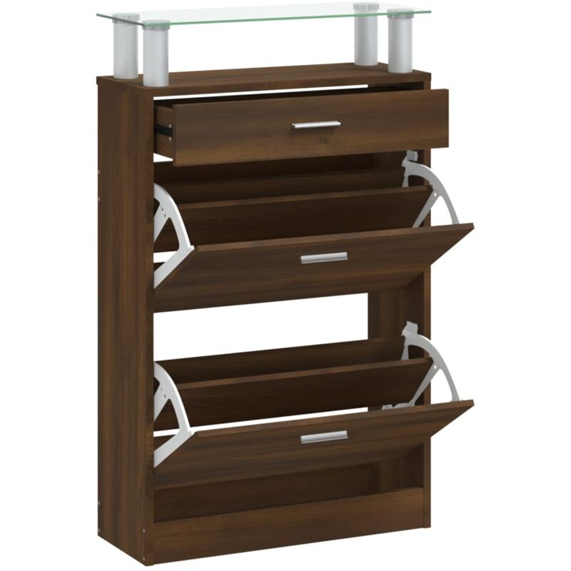Maison Exclusive - Scarpiera Rovere Sonoma 102x36x60 Cm In Legno Multistrato 88185799
