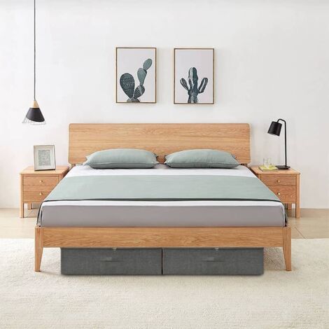Confezione da 2 borse portaoggetti pieghevoli per letto e armadio con finestra trasparente, in tessuto non tessuto con cerniera | Leroy Merlin
