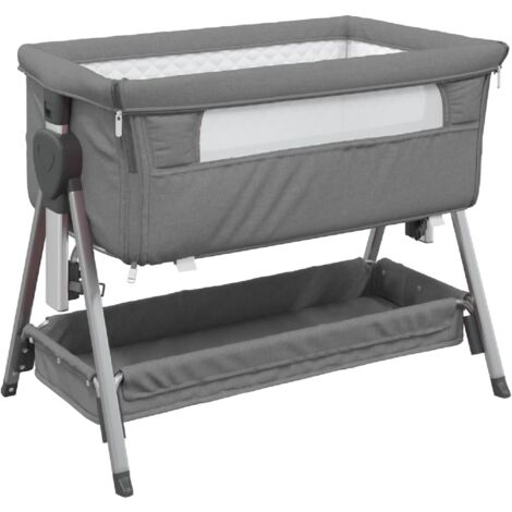 Furniture Limited - Lettino per Bambini con Materasso Grigio