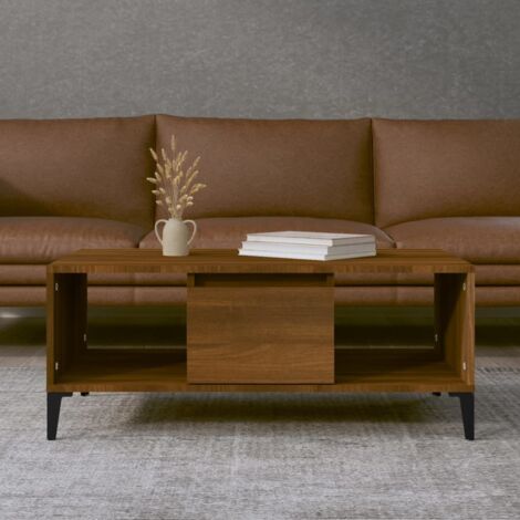 VidaXL Tavolino Da Salotto Rovere Marrone 60x50x36,5 Cm In Multistrato 83524388