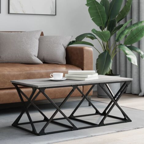 Tavolino Grey Sonoma 55,5x55,5x40 cm Materiale a base di legno