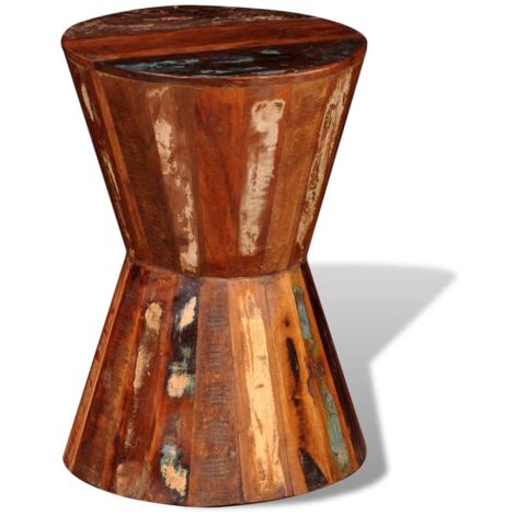 Furniture Limited - Sgabello in Legno Massello di Recupero