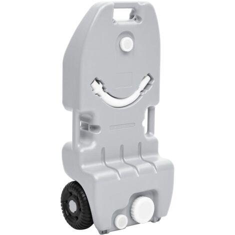 Serbatoio Acqua 40L Con Ruote VidaXL - Per Campeggio, Caravan, Grigio - Foto 6